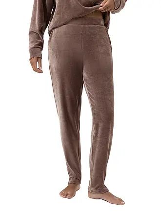 MEY | Loungewear Hose VELVET DREAM | hellbraun